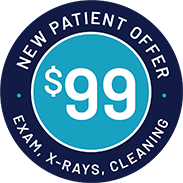 $99 New Patient Offer Exam, X-Rays and Cleaning
